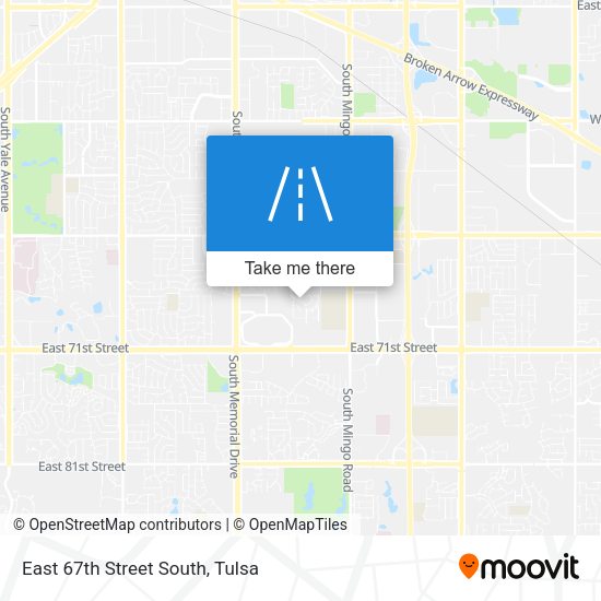 East 67th Street South map