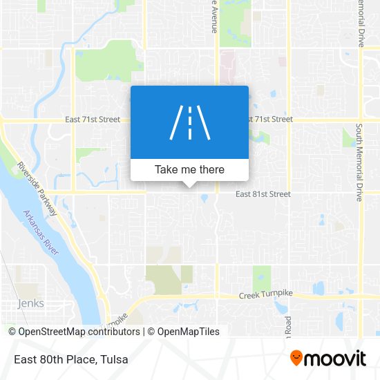 Mapa de East 80th Place