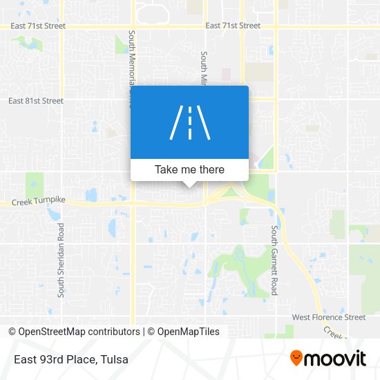 Mapa de East 93rd Place
