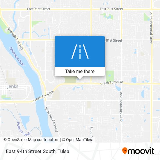 East 94th Street South map