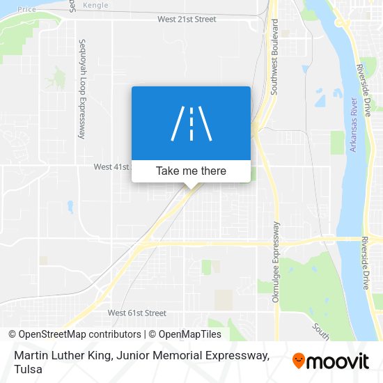 Martin Luther King, Junior Memorial Expressway map