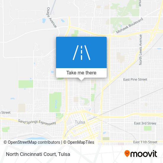 North Cincinnati Court map