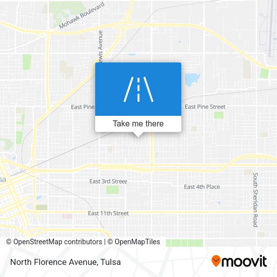 North Florence Avenue map
