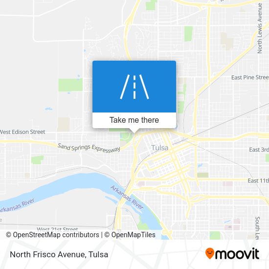 Mapa de North Frisco Avenue