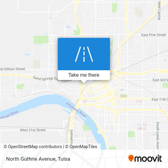 Mapa de North Guthrie Avenue