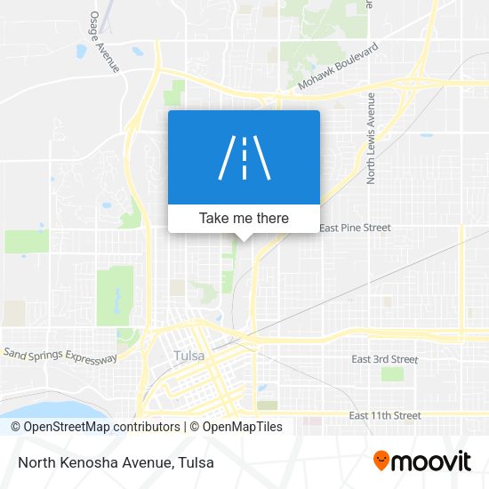 Mapa de North Kenosha Avenue