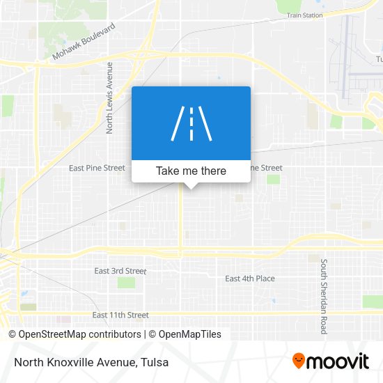 North Knoxville Avenue map