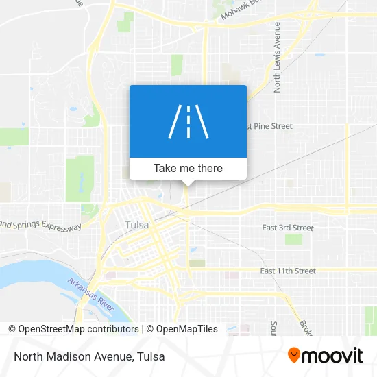 North Madison Avenue map