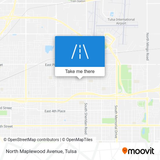 North Maplewood Avenue map
