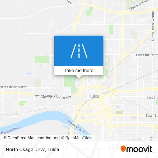 North Osage Drive map