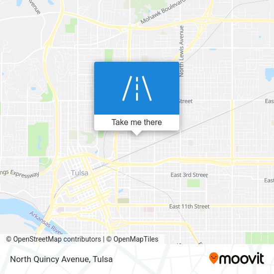 North Quincy Avenue map