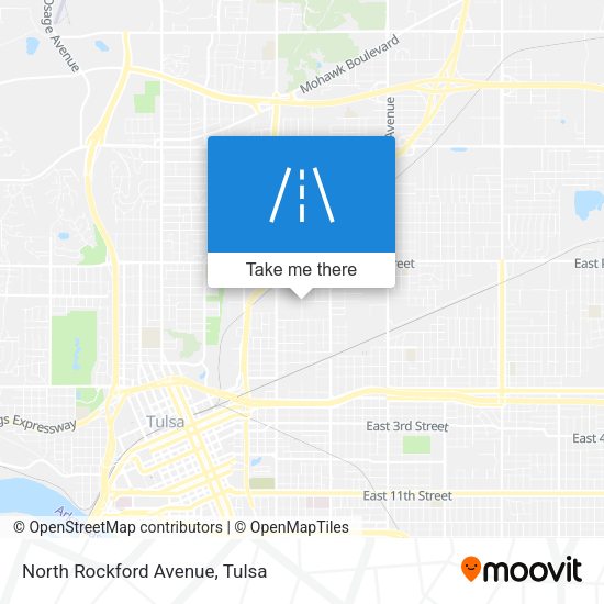 North Rockford Avenue map