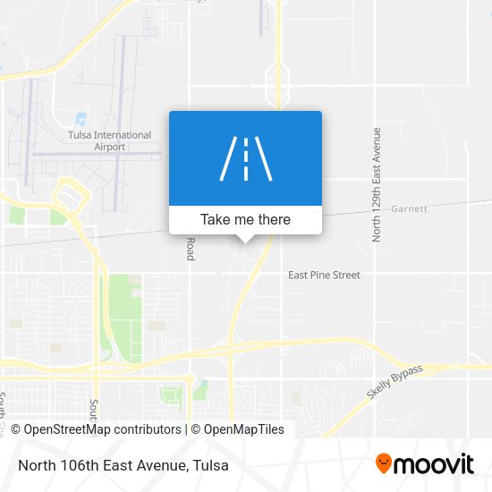 Mapa de North 106th East Avenue
