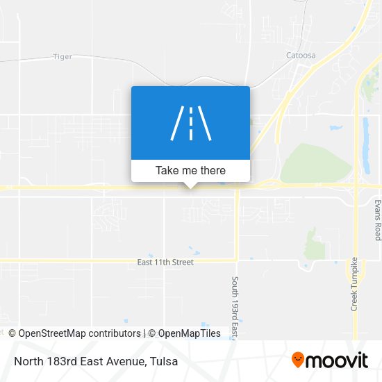 Mapa de North 183rd East Avenue