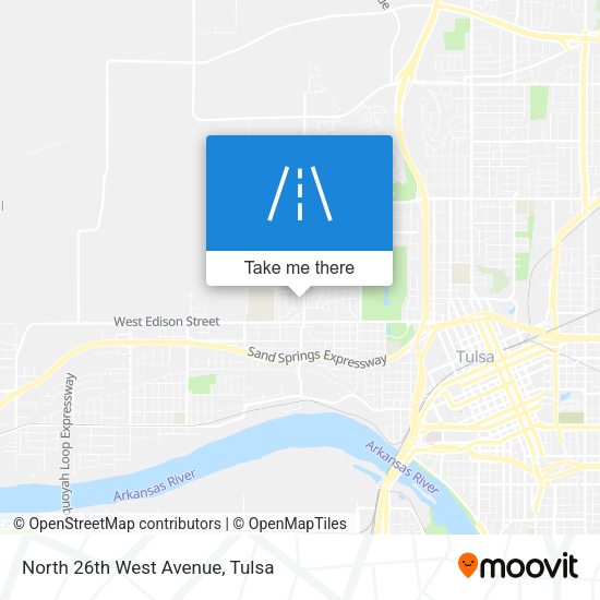 North 26th West Avenue map
