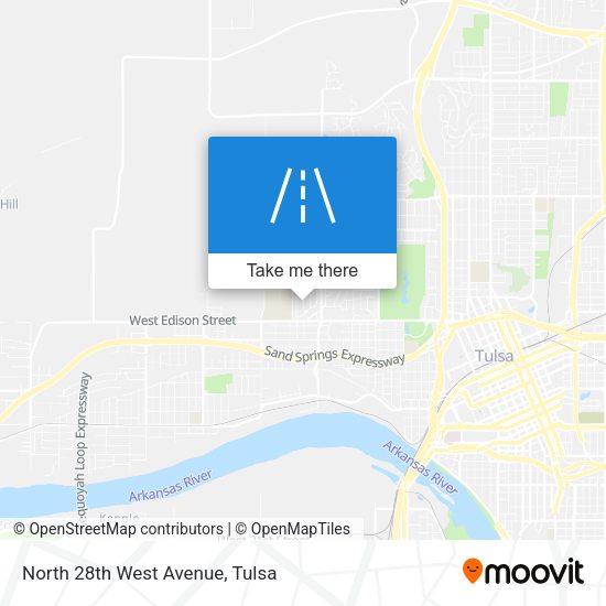 Mapa de North 28th West Avenue