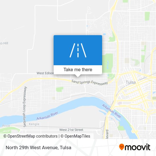 Mapa de North 29th West Avenue