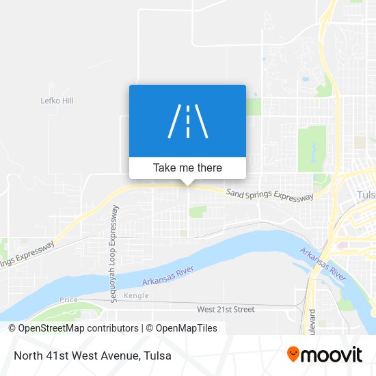 Mapa de North 41st West Avenue