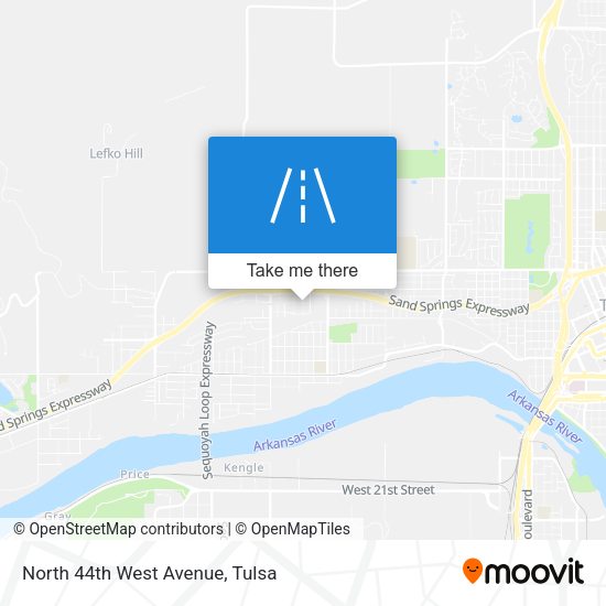 North 44th West Avenue map