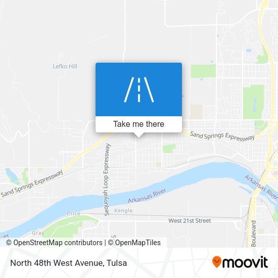 Mapa de North 48th West Avenue