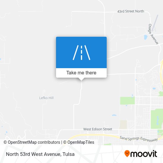 Mapa de North 53rd West Avenue