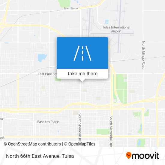 Mapa de North 66th East Avenue