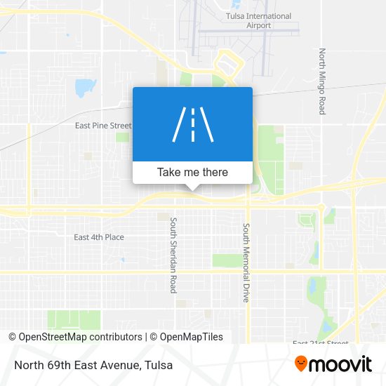 North 69th East Avenue map