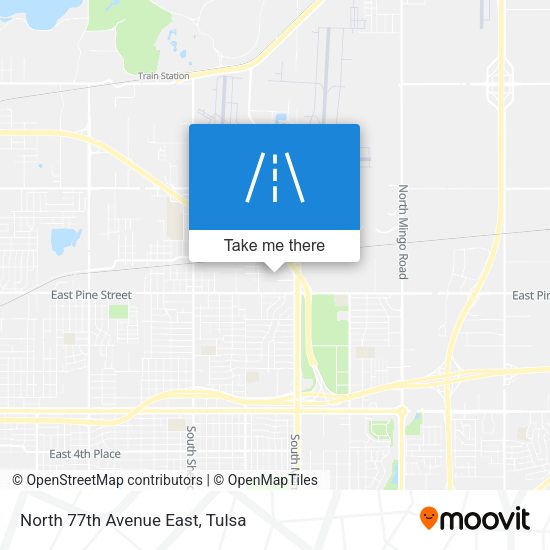 North 77th Avenue East map