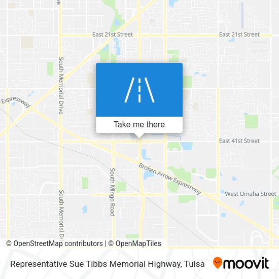 Mapa de Representative Sue Tibbs Memorial Highway