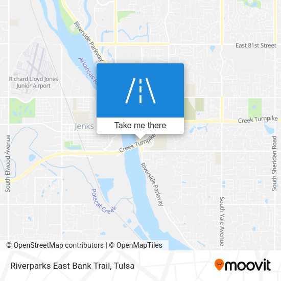 Riverparks East Bank Trail map