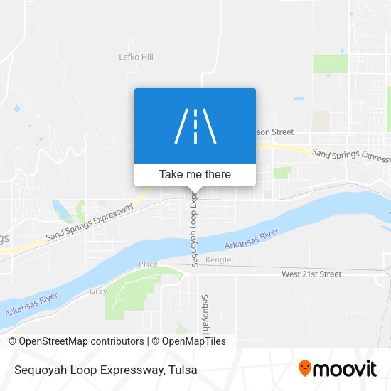 Sequoyah Loop Expressway map