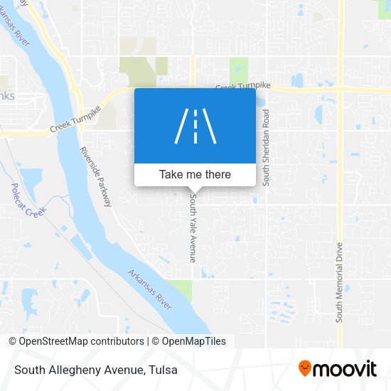 Mapa de South Allegheny Avenue