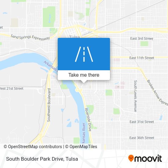 Mapa de South Boulder Park Drive