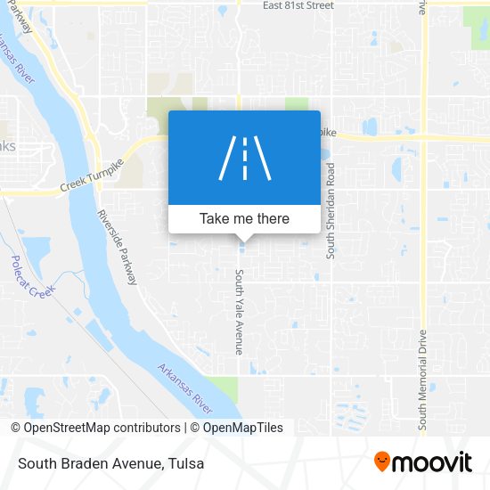 South Braden Avenue map