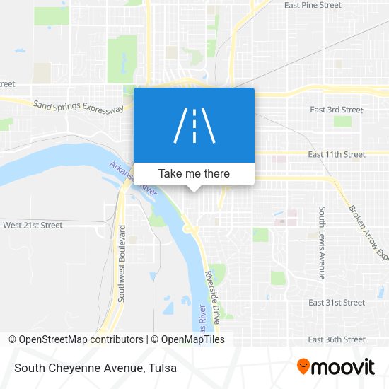 South Cheyenne Avenue map