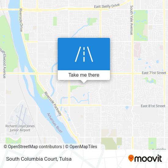 Mapa de South Columbia Court