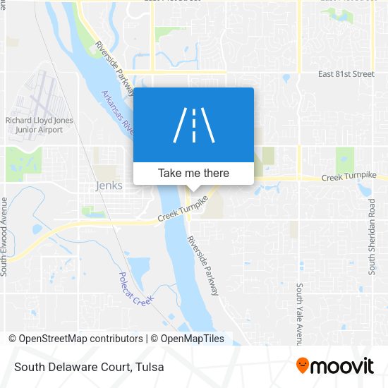 South Delaware Court map