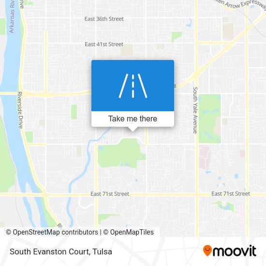Mapa de South Evanston Court