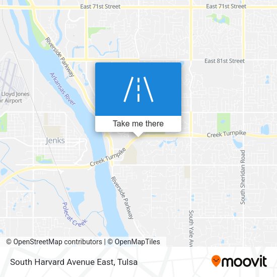 South Harvard Avenue East map