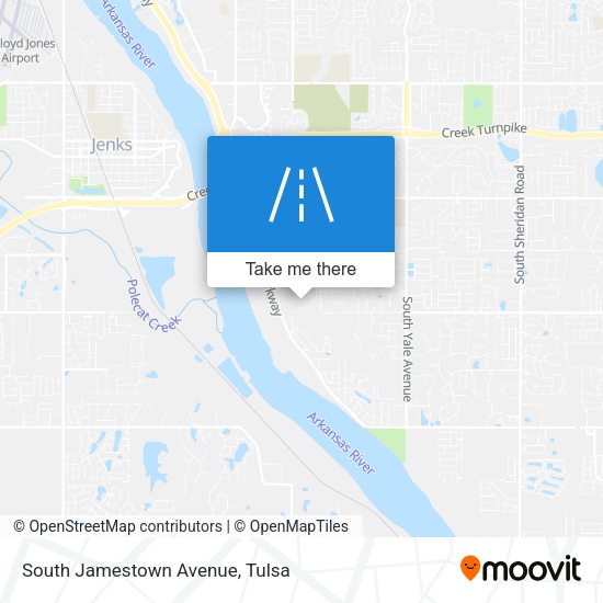 South Jamestown Avenue map