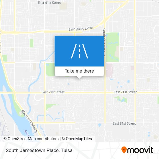 South Jamestown Place map
