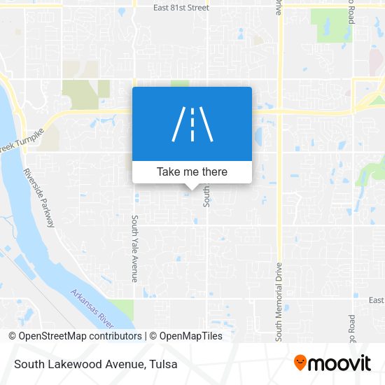 Mapa de South Lakewood Avenue