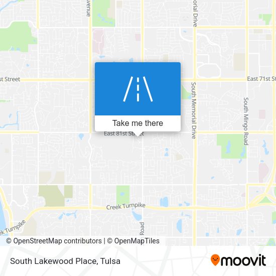 Mapa de South Lakewood Place