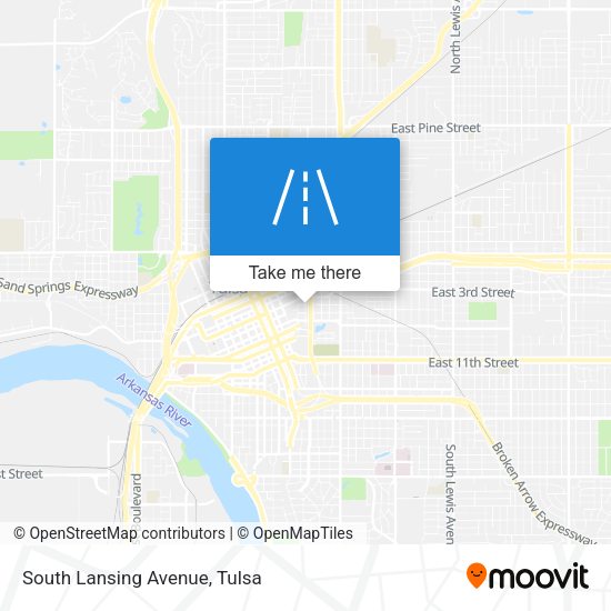 South Lansing Avenue map