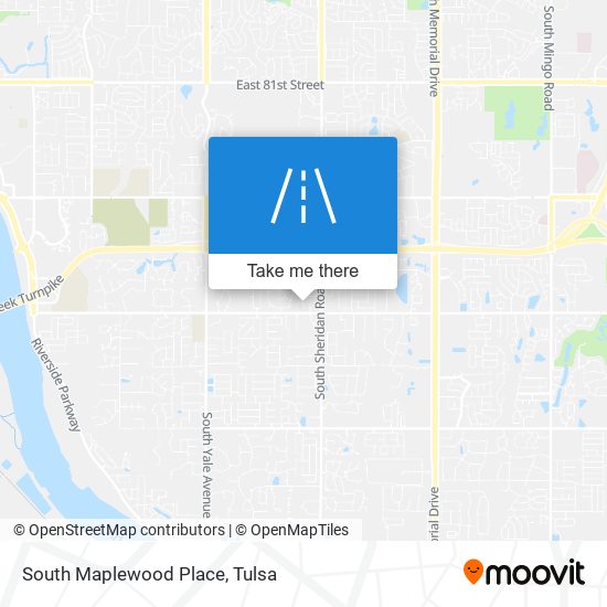 Mapa de South Maplewood Place