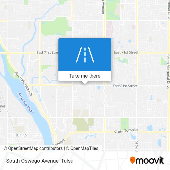 Mapa de South Oswego Avenue