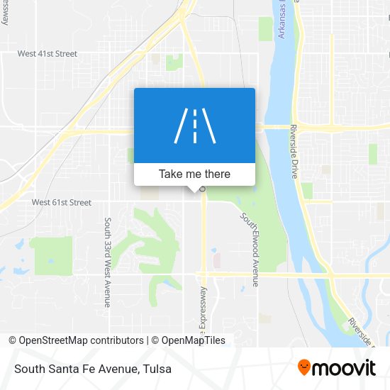 South Santa Fe Avenue map