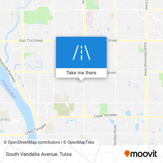 South Vandalia Avenue map