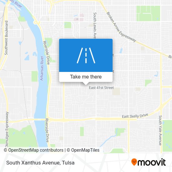 South Xanthus Avenue map