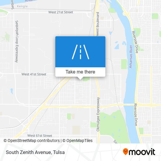 South Zenith Avenue map